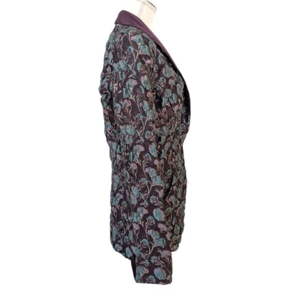 Marge Clothing Tall Fashion Elin Floral Jacket Blazer Silk Lining Sz 8 NWT $650 - Picture 7 of 14